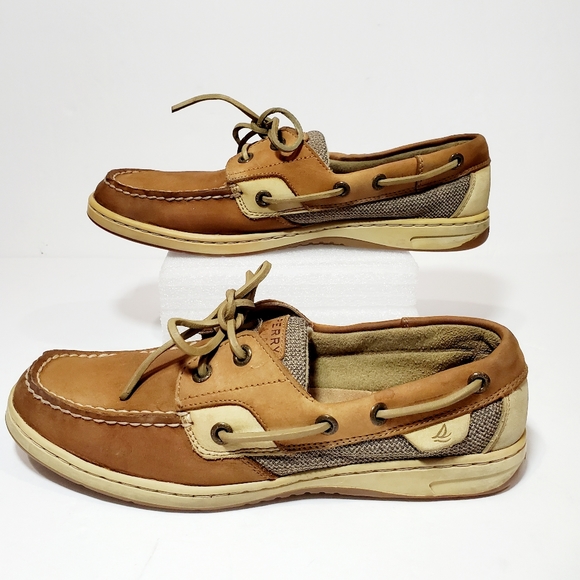 Sperry Top Sider Brown Tan Leather Boat Shoe Men's Size 8.5M 9276619 K-5 CH-196 - Picture 3 of 11